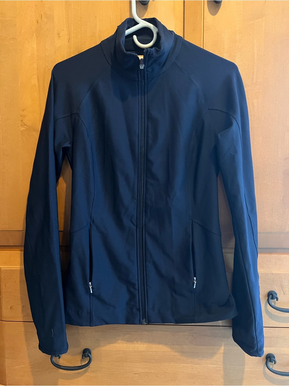 Lucy Navy Full-Zip Exercise Jacket